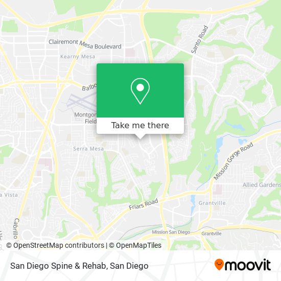 San Diego Spine & Rehab map