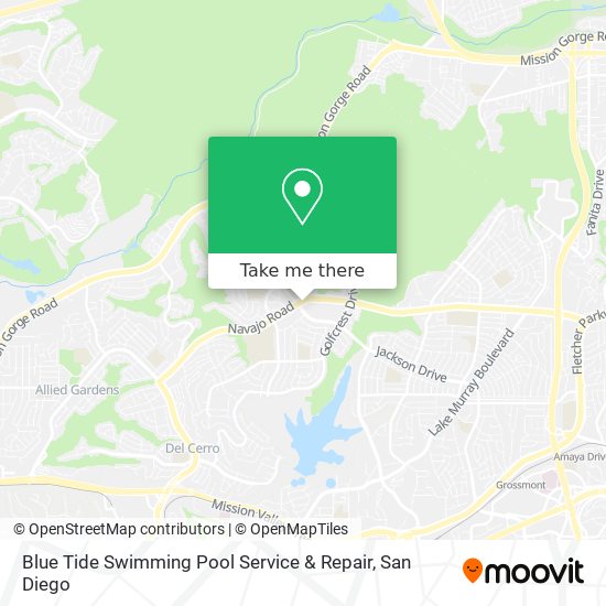 Mapa de Blue Tide Swimming Pool Service & Repair