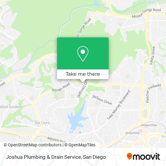 Joshua Plumbing & Drain Service map
