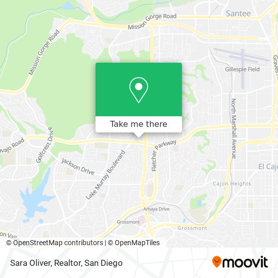 Sara Oliver, Realtor map