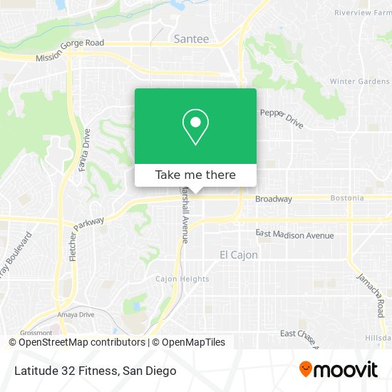 Latitude 32 Fitness map