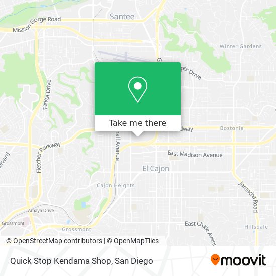 Mapa de Quick Stop Kendama Shop