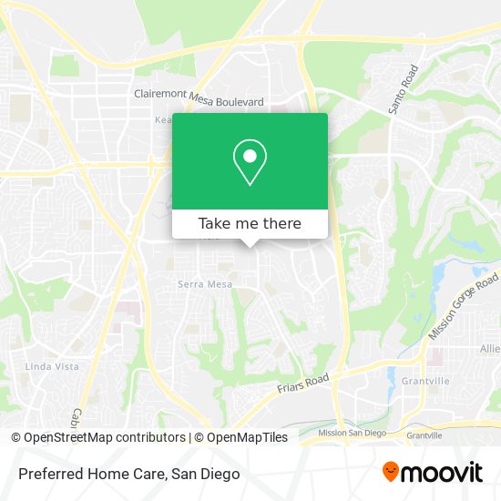 Preferred Home Care map