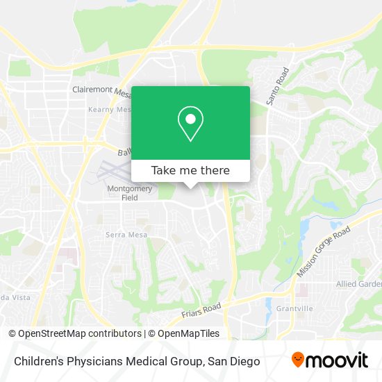 Children's Physicians Medical Group map