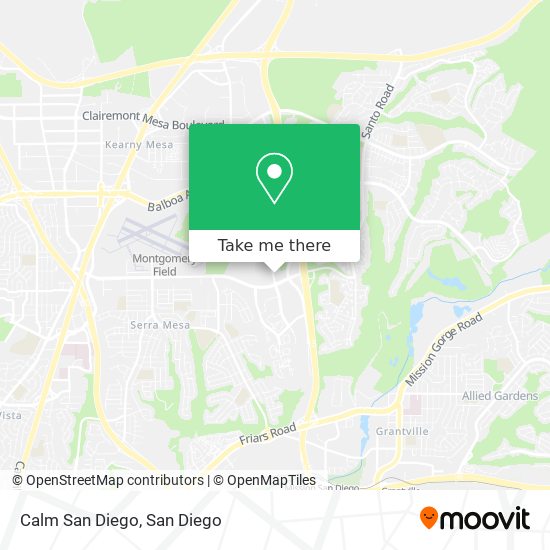 Mapa de Calm San Diego