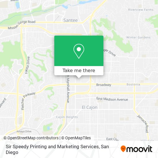 Sir Speedy Printing and Marketing Services map