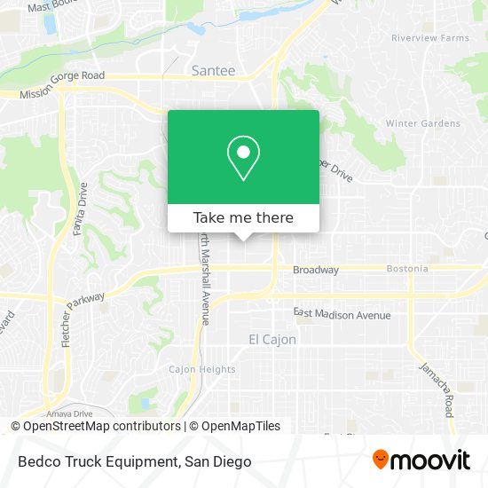 Bedco Truck Equipment map