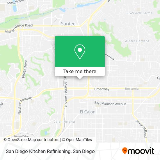 Mapa de San Diego Kitchen Refinishing