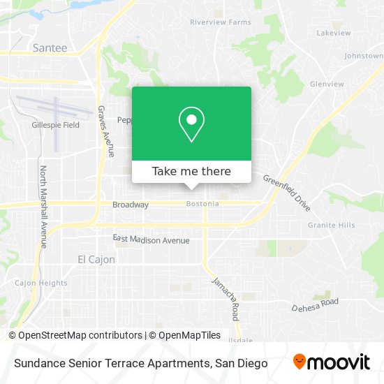 Sundance Senior Terrace Apartments map