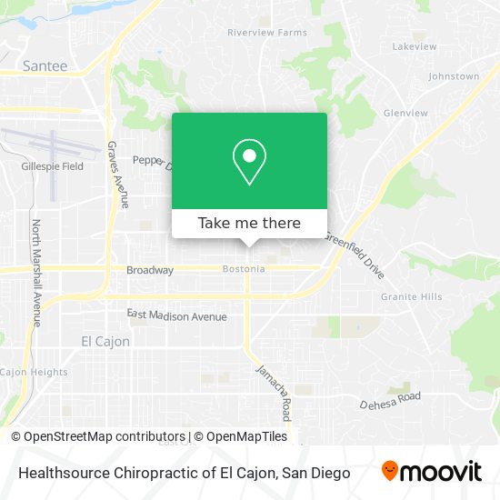 Mapa de Healthsource Chiropractic of El Cajon