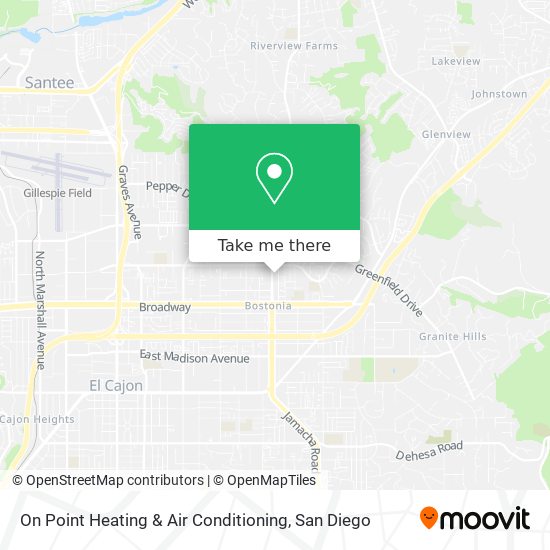 On Point Heating & Air Conditioning map