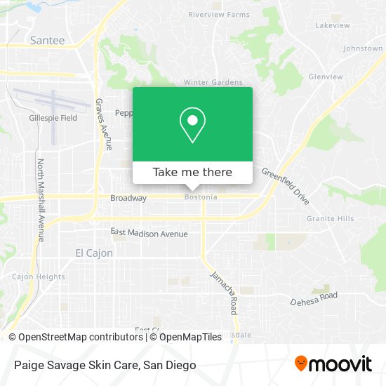Paige Savage Skin Care map