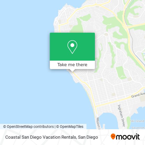 Coastal San Diego Vacation Rentals map