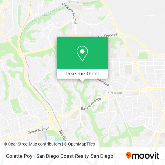 Mapa de Colette Poy - San Diego Coast Realty