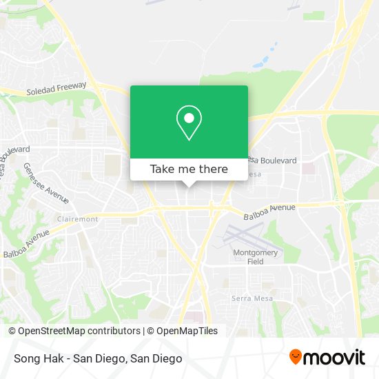 Song Hak - San Diego map