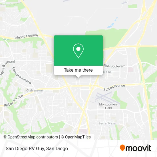 Mapa de San Diego RV Guy