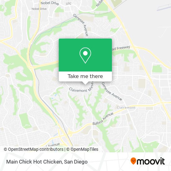 Main Chick Hot Chicken map