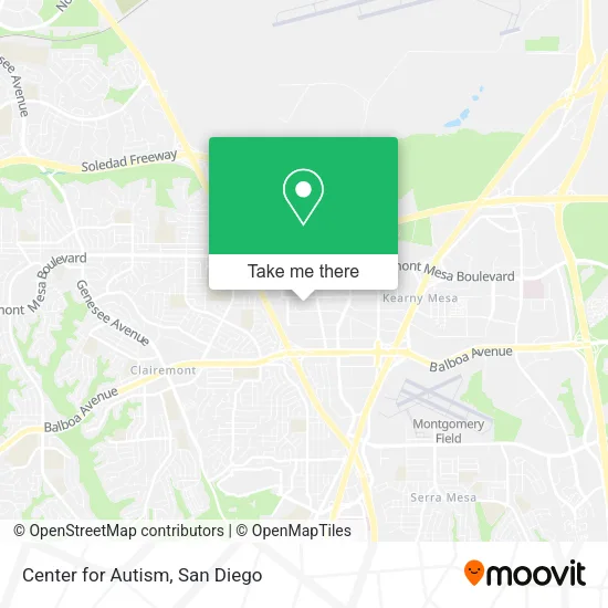 Mapa de Center for Autism