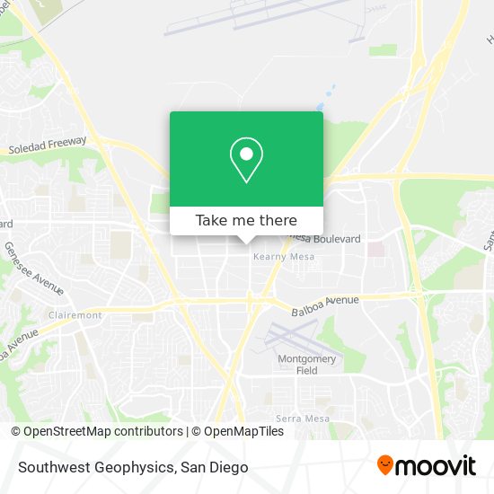 Southwest Geophysics map