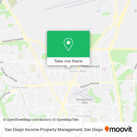 San Diego Income Property Management map