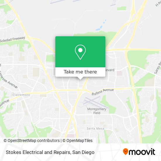 Stokes Electrical and Repairs map