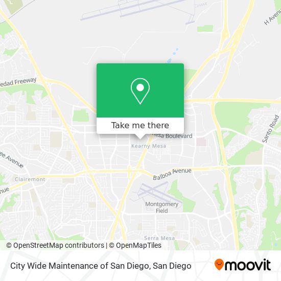 City Wide Maintenance of San Diego map