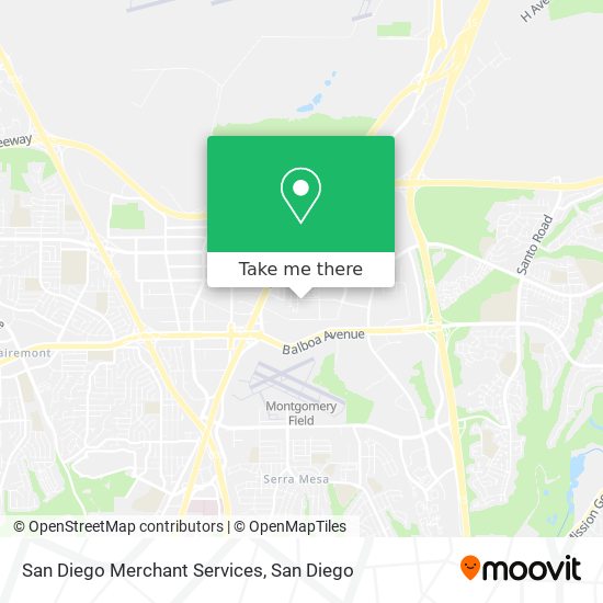 Mapa de San Diego Merchant Services