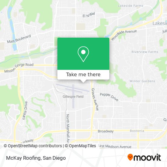 Mapa de McKay Roofing