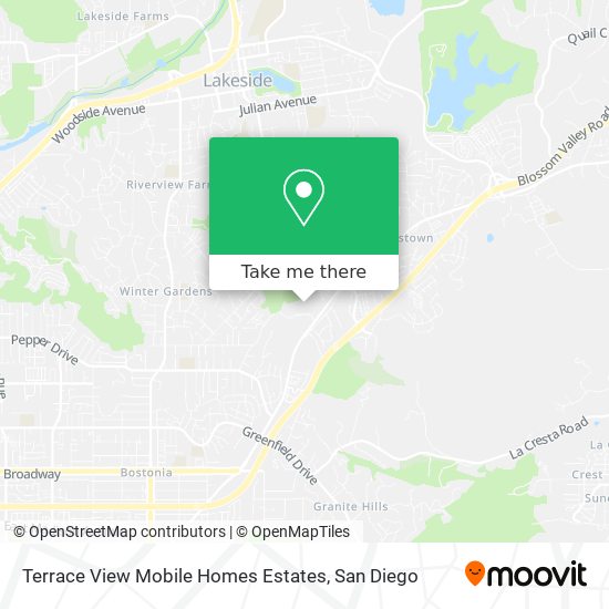 Mapa de Terrace View Mobile Homes Estates