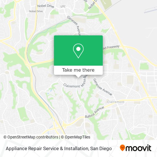 Appliance Repair Service & Installation map