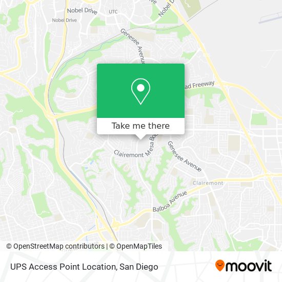 UPS Access Point Location map