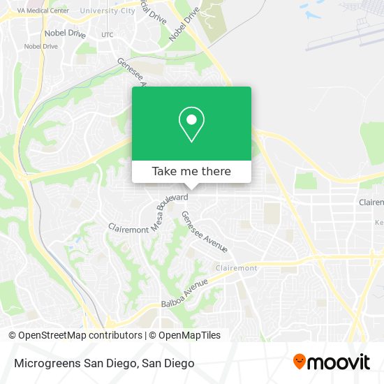 Microgreens San Diego map