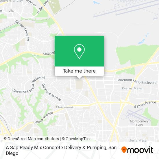 A Sap Ready Mix Concrete Delivery & Pumping map