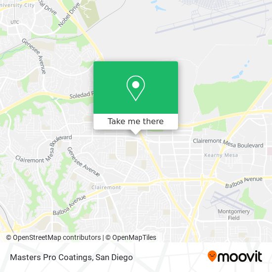 Masters Pro Coatings map