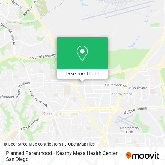 Planned Parenthood - Kearny Mesa Health Center map