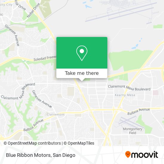 Blue Ribbon Motors map