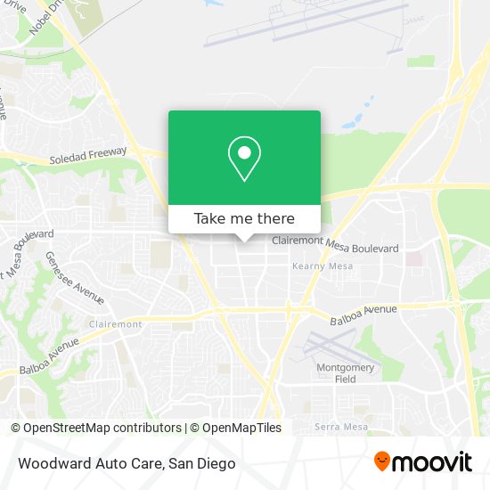 Woodward Auto Care map