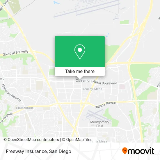 Freeway Insurance map