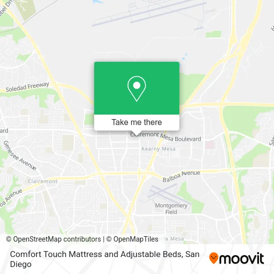 Mapa de Comfort Touch Mattress and Adjustable Beds