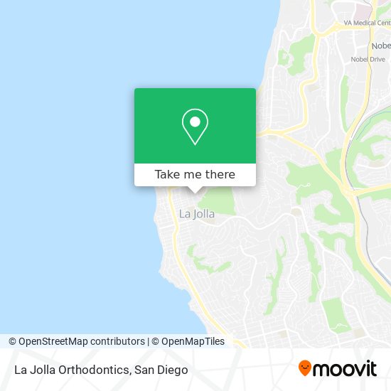 La Jolla Orthodontics map