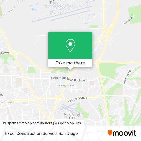 Mapa de Excel Construction Service