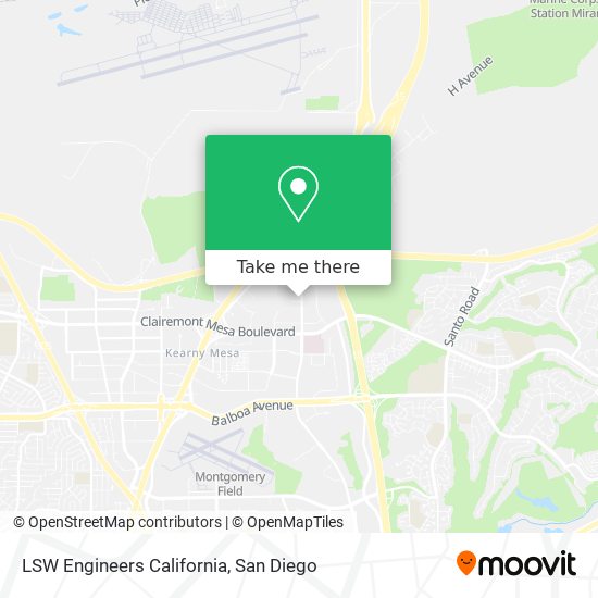 LSW Engineers California map