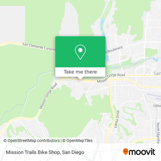 Mission Trails Bike Shop map