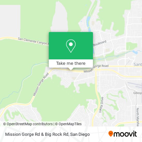 Mapa de Mission Gorge Rd & Big Rock Rd