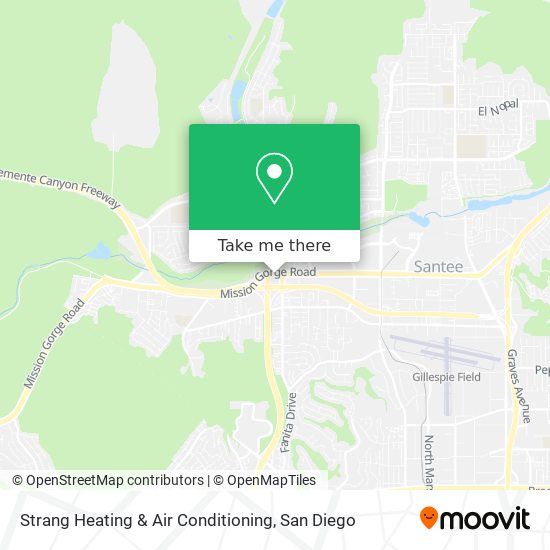 Strang Heating & Air Conditioning map