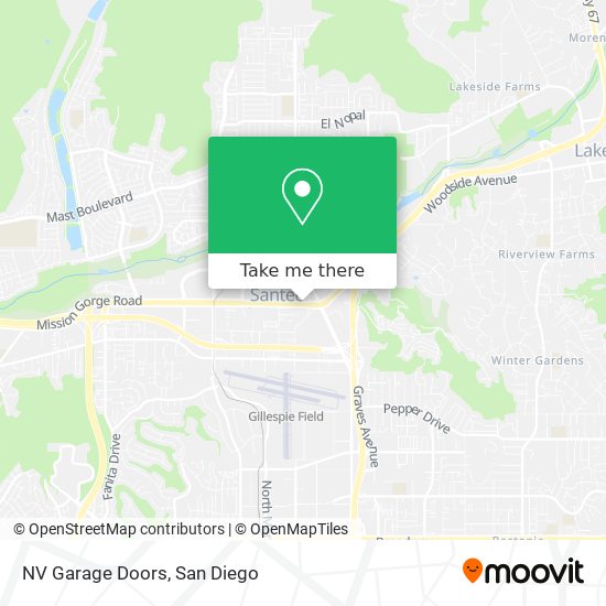 Mapa de NV Garage Doors