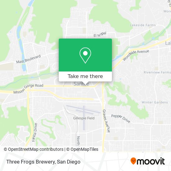 Three Frogs Brewery map