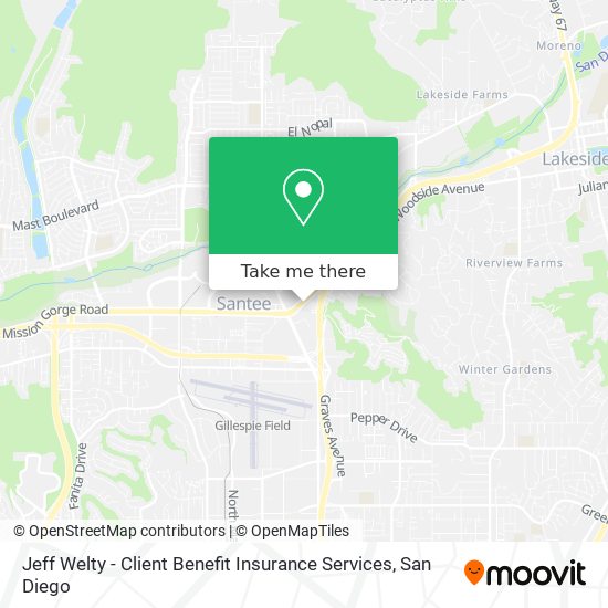 Jeff Welty - Client Benefit Insurance Services map