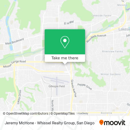 Mapa de Jeremy McHone - Whissel Realty Group