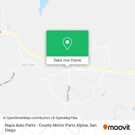 Mapa de Napa Auto Parts - County Motor Parts Alpine